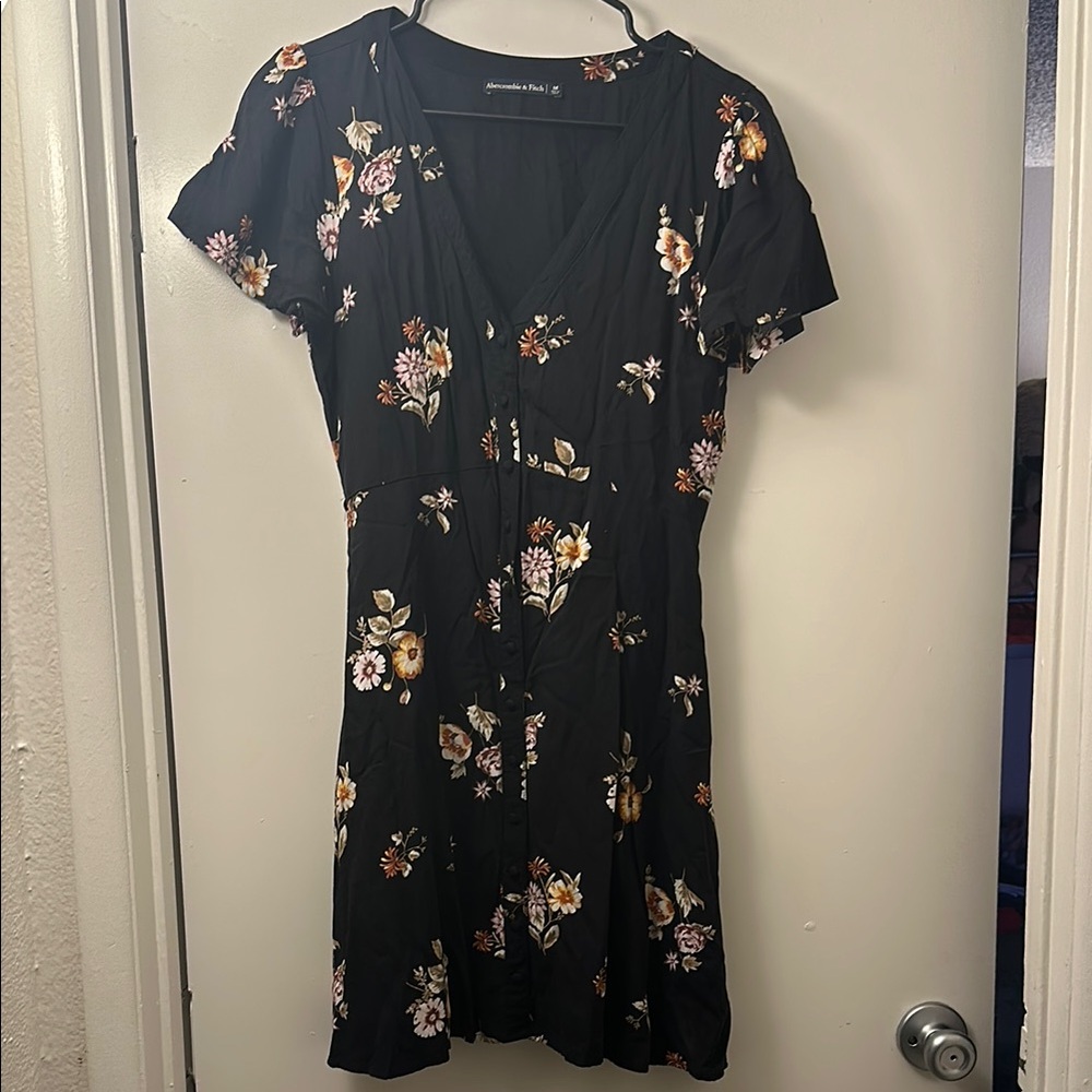 Abercrombie & Fitch Blue Flutter Sleeve Sundress
